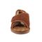 Lamo APMA Men's Open Toe Wrap Slippers CM2337 - Chestnut - Front View