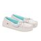 Lamo Selena Moc Women's Moccasin Slippers EW2304 - Pale Grey - Pair View with Bottom