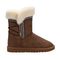 Lamo Alma Women's Faux Fur Boots EW2315 - Waxed Chestnut - Side View