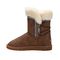 Lamo Alma Women's Faux Fur Boots EW2315 - Waxed Chestnut - Back View