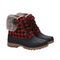 Lamo Brielle Women's Winter Boots EW2335 - Red Plaid - Pair View with Bottom
