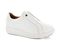 Strive Cosmic Women's Athletic Slip-on Sneaker with Orthotic Grade Support - White - Angle