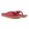 Vionic Tide Sport Womens Thong Sandals - Red Lthr Pair