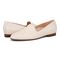 Vionic Willa II Women's Comfort Slip-on Flat - Cream - pair left angle