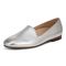 Vionic Willa II Women's Comfort Slip-on Flat - Silver - Left angle