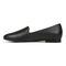 Vionic Willa II Women's Comfort Slip-on Flat - Black Leather - Left Side