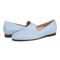 Vionic Willa II Women's Comfort Slip-on Flat - Skyway Blue - pair left angle