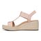 Vionic Calera Women's Espadrille Comfort Wedge Sandal - Light Pink - Left Side