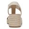 Vionic Calera Women's Espadrille Comfort Wedge Sandal - Cream - Unknown View