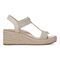 Vionic Calera Women's Espadrille Comfort Wedge Sandal - Cream - Unknown View