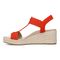 Vionic Calera Women's Espadrille Comfort Wedge Sandal - Cherry Tomato - Unknown View