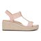 Vionic Calera Women's Espadrille Comfort Wedge Sandal - Light Pink - Right side