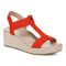 Vionic Calera Women's Espadrille Comfort Wedge Sandal - Cherry Tomato - Unknown View