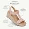 Vionic Calera Women's Espadrille Comfort Wedge Sandal - Light Pink - I8654L4650-med