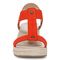Vionic Calera Women's Espadrille Comfort Wedge Sandal - Cherry Tomato - Unknown View