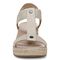 Vionic Calera Women's Espadrille Comfort Wedge Sandal - Cream - Unknown View