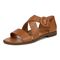Vionic Pacifica - Women's Strappy Comfort Sandal - Toffee - Left angle