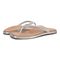 Vionic Vista Shine Women's Comfort Sandal - Silver - pair left angle