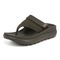 Vionic Restore II Unisex Recovery Comfort Sandal - Dark Khaki - Left angle
