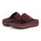 Vionic Restore II Unisex Recovery Comfort Sandal - Port Wine - pair left angle