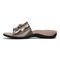 Vionic Bella Slide Women's Comfort Supportive Sandal - Pewter - Left Side