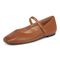 Vionic Alameda Women's Orthotic Supportive Mary Jane Flat - Tan - Left angle