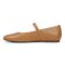 Vionic Alameda Women's Orthotic Supportive Mary Jane Flat - Camel - Left Side