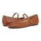 Vionic Alameda Women's Orthotic Supportive Mary Jane Flat - Tan - pair left angle
