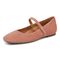 Vionic Alameda Women's Orthotic Supportive Mary Jane Flat - Cinder Rose - Left angle