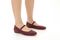 Vionic Alameda Women's Orthotic Supportive Mary Jane Flat - Cherry Jubilee - Lifestyle