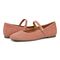 Vionic Alameda Women's Orthotic Supportive Mary Jane Flat - Cinder Rose - pair left angle