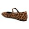 Vionic Alameda Women's Orthotic Supportive Mary Jane Flat - Tan Leopard - Back angle