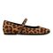 Vionic Alameda Women's Orthotic Supportive Mary Jane Flat - Tan Leopard - Right side