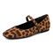 Vionic Alameda Women's Orthotic Supportive Mary Jane Flat - Tan Leopard - Left angle