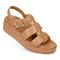 Vionic Delano Women's Platform Wedge Comfort Sandal - Camel - DELANO-I8664L1200-CAMEL-13fl-med