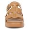 Vionic Delano Women's Platform Wedge Comfort Sandal - Camel - Front