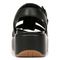 Vionic Delano Women's Platform Wedge Comfort Sandal - Black - Back