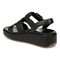 Vionic Delano Women's Platform Wedge Comfort Sandal - Black - Back angle