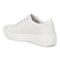Vionic Kearny Women's Lace Up Platform Comfort Sneaker - White Lace - Back angle