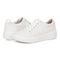 Vionic Kearny Women's Lace Up Platform Comfort Sneaker - White Lace - pair left angle