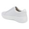 Vionic Kearny Women's Lace Up Platform Comfort Sneaker - White Leather