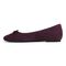 Vionic Klara Women's Ballet Comfort Flat - Winter Plum - Left Side
