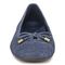 Vionic Klara Women's Ballet Comfort Flat - Denim Blue - Front