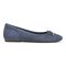 Vionic Klara Women's Ballet Comfort Flat - Denim Blue - Right side