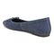 Vionic Klara Women's Ballet Comfort Flat - Denim Blue - Back angle