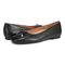 Vionic Klara Women's Ballet Comfort Flat - Black - pair left angle