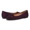 Vionic Klara Women's Ballet Comfort Flat - Winter Plum - pair left angle