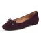 Vionic Klara Women's Ballet Comfort Flat - Winter Plum - Left angle