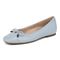 Vionic Klara Women's Ballet Comfort Flat - Blue Mist - Left angle
