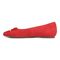 Vionic Klara Women's Ballet Comfort Flat - Red - Left Side